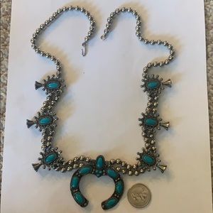 Vintage Faux Squash Blossom Necklace 